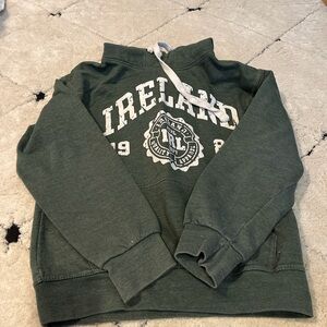 XS Forest Green Ireland fleece hoodie